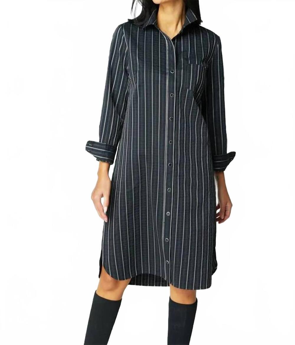 NEW HABITAT cafe midi dress in black